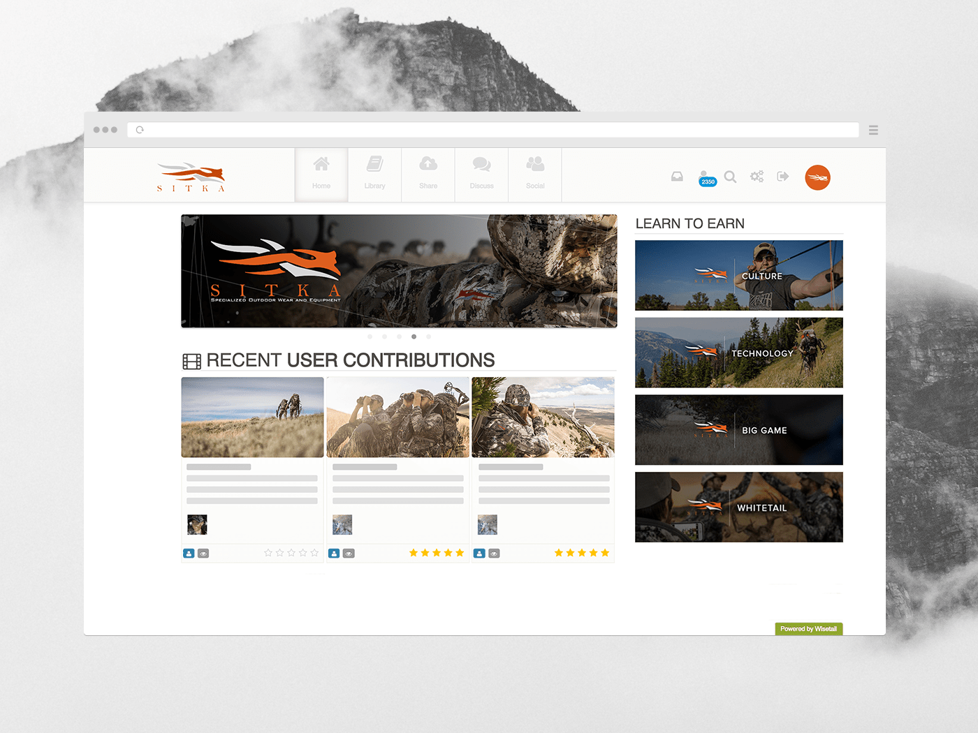 The front page of Sitka's Product Knowledge Training Platform