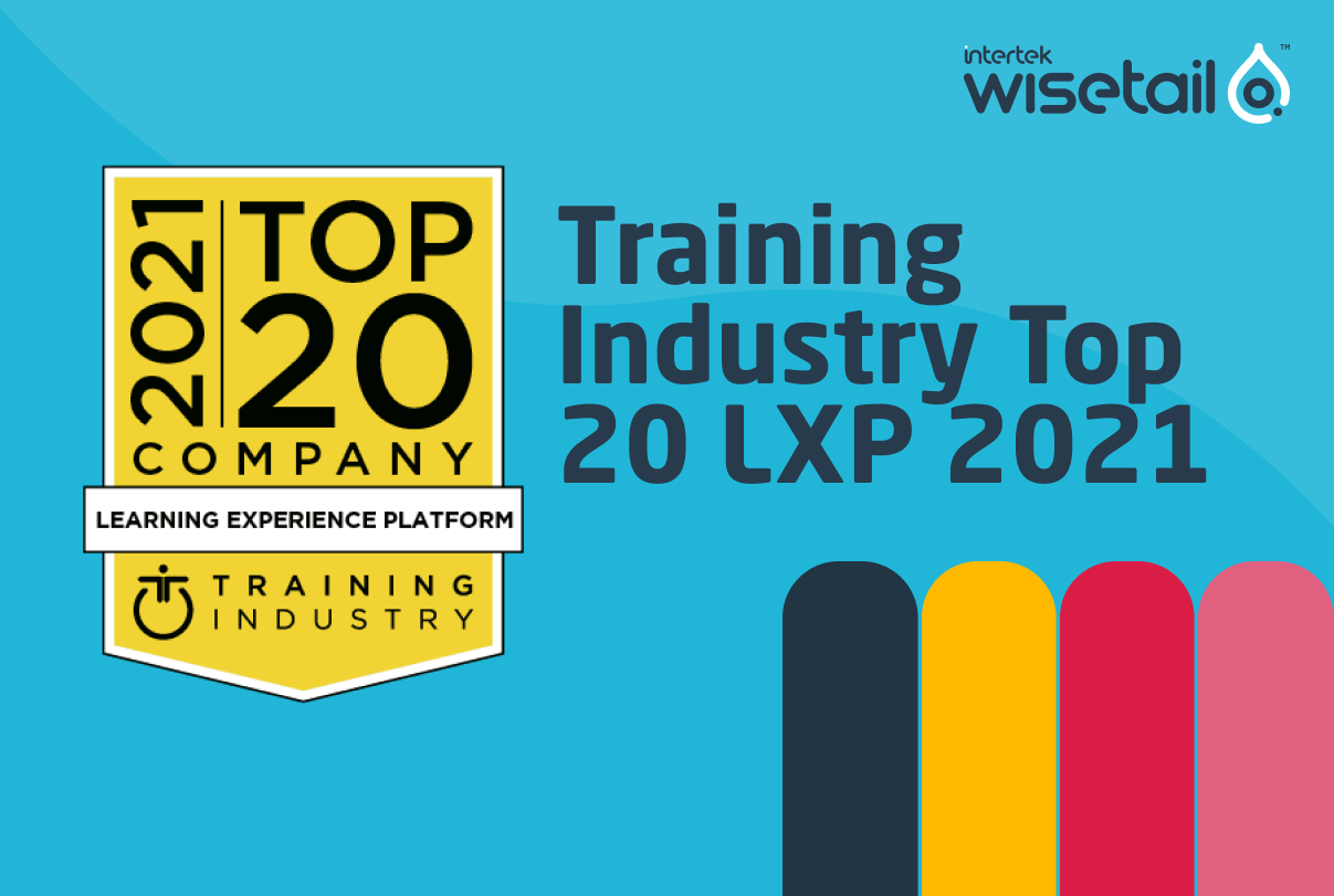 Training Industry Top 20 LXP 2021 Wisetail LMS